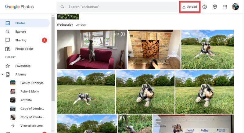 Subir fotos a Google Fotos