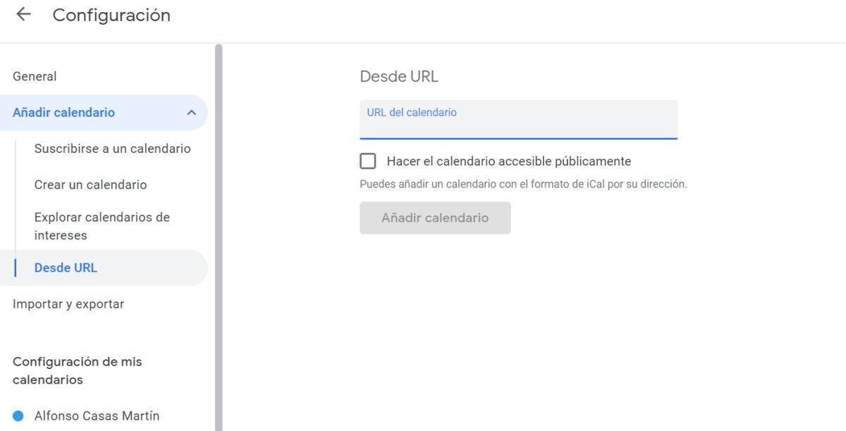 Cómo compartir calendario Google Calendar